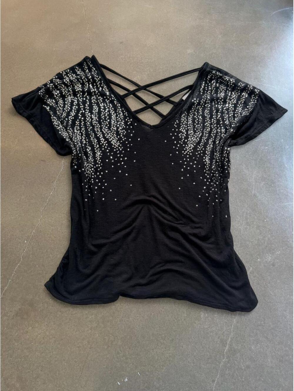 Vanity Sequin Crossback Top | Women’s XL